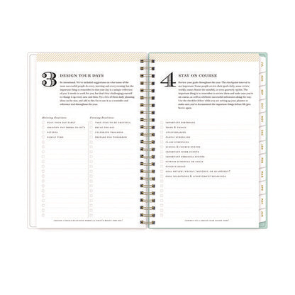 Day Designer "secret Garden Mint" Academic Year Weekly/monthly Notes Planner, 8 X 5, 12-month (july To June): 2025-2026