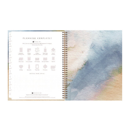 One Tree Planted Andreo Weekly/monthly Planner, Abstract Artwork, 11" X 8.5", Blue/sand/green Cover, 12-month (jan-dec): 2026