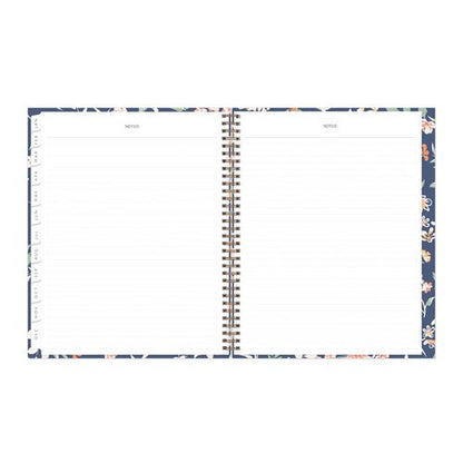 One Tree Planted Effie Weekly/monthly Planner, Floral Artwork, 11" X 8.5", Blue/peach/green Cover, 12-month (jan-dec): 2026