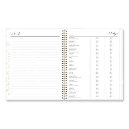 Life Note-it Leah Weekly/monthly Notes Planner, Floral Artwork, 11 X 8.5, Gray/pink/white Cover, 12-month (jan To Dec): 2026