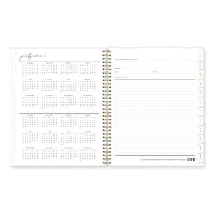 Life Note-it Leah Weekly/monthly Notes Planner, Floral Artwork, 11 X 8.5, Gray/pink/white Cover, 12-month (jan To Dec): 2026