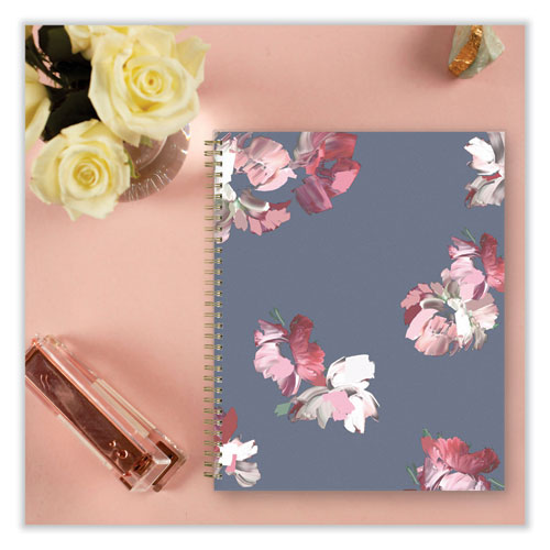 Life Note-it Leah Weekly/monthly Notes Planner, Floral Artwork, 11 X 8.5, Gray/pink/white Cover, 12-month (jan To Dec): 2026