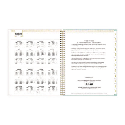 Day Designer Secret Garden Mint Frosted Weekly/monthly Planner, Floral Artwork, 11 X 8.5, 12-month (jan To Dec): 2026