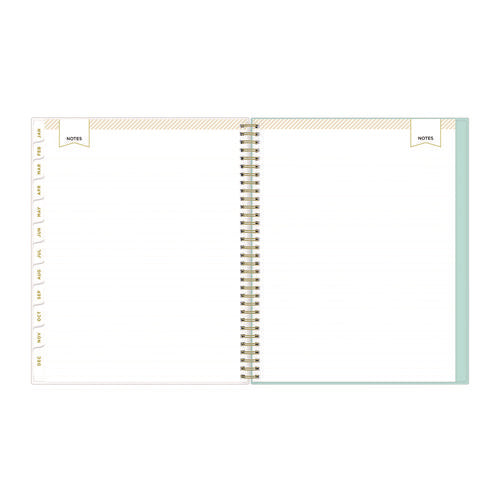Day Designer Secret Garden Mint Frosted Weekly/monthly Planner, Floral Artwork, 11 X 8.5, 12-month (jan To Dec): 2026