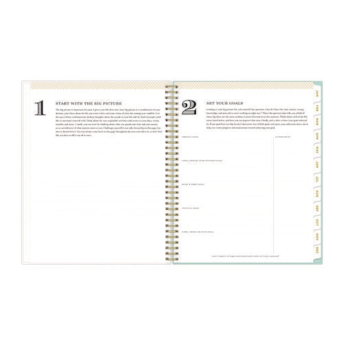 Day Designer Secret Garden Mint Frosted Weekly/monthly Planner, Floral Artwork, 11 X 8.5, 12-month (jan To Dec): 2026