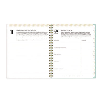 Day Designer Secret Garden Mint Frosted Weekly/monthly Planner, Floral Artwork, 11 X 8.5, 12-month (jan To Dec): 2026