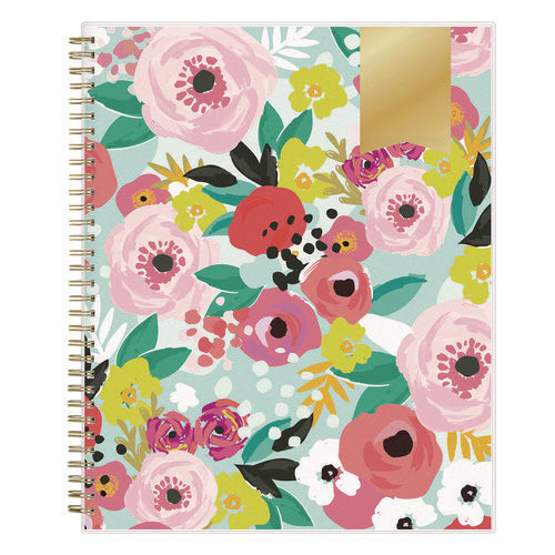 Day Designer Secret Garden Mint Frosted Weekly/monthly Planner, Floral Artwork, 11 X 8.5, 12-month (jan To Dec): 2026