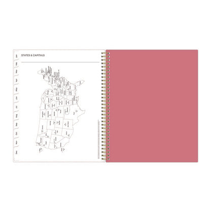 Fly By Frosted Weekly/monthly Planner, Butterflies Artwork, 11 X 8.5, Blush/pink Cover, 12-month (jan To Dec): 2026