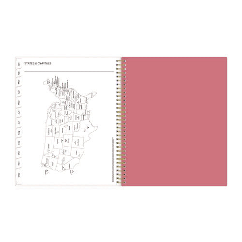 Fly By Frosted Weekly/monthly Planner, Butterflies Artwork, 11 X 8.5, Blush/pink Cover, 12-month (jan To Dec): 2026
