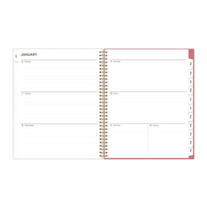 Fly By Frosted Weekly/monthly Planner, Butterflies Artwork, 11 X 8.5, Blush/pink Cover, 12-month (jan To Dec): 2026