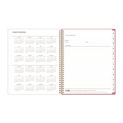 Fly By Frosted Weekly/monthly Planner, Butterflies Artwork, 11 X 8.5, Blush/pink Cover, 12-month (jan To Dec): 2026