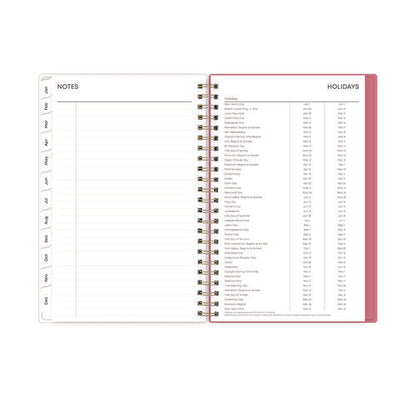Fly By Frosted Weekly/monthly Planner, Butterflies Artwork, 8 X 5, Blush/pink Cover, 12-month (jan To Dec): 2026