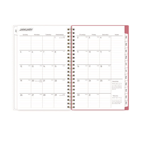 Fly By Frosted Weekly/monthly Planner, Butterflies Artwork, 8 X 5, Blush/pink Cover, 12-month (jan To Dec): 2026