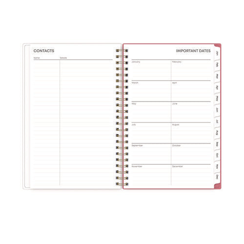 Fly By Frosted Weekly/monthly Planner, Butterflies Artwork, 8 X 5, Blush/pink Cover, 12-month (jan To Dec): 2026