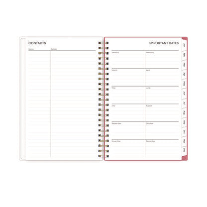 Fly By Frosted Weekly/monthly Planner, Butterflies Artwork, 8 X 5, Blush/pink Cover, 12-month (jan To Dec): 2026