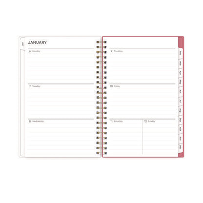 Fly By Frosted Weekly/monthly Planner, Butterflies Artwork, 8 X 5, Blush/pink Cover, 12-month (jan To Dec): 2026