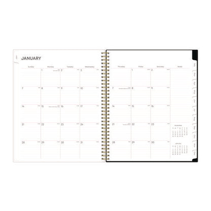 Nevaeh Weekly/monthly Planner, Floral Artwork, 11 X 8.5, Black/multicolor Cover, 12-month (jan To Dec): 2026