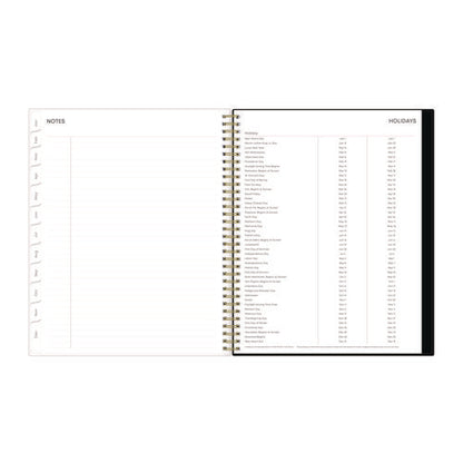 Nevaeh Weekly/monthly Planner, Floral Artwork, 11 X 8.5, Black/multicolor Cover, 12-month (jan To Dec): 2026