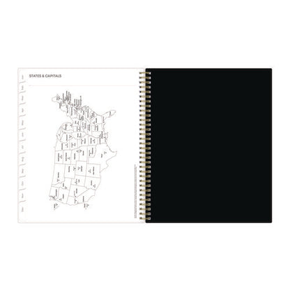 Nevaeh Weekly/monthly Planner, Floral Artwork, 11 X 8.5, Black/multicolor Cover, 12-month (jan To Dec): 2026