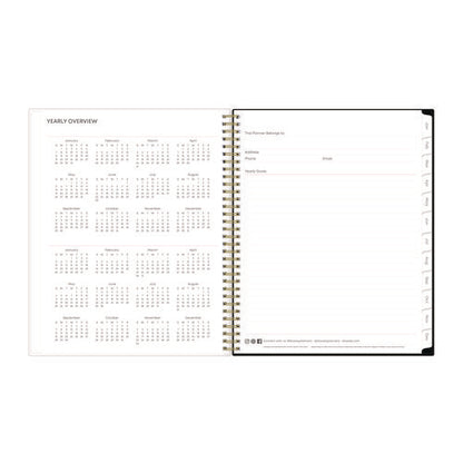 Nevaeh Weekly/monthly Planner, Floral Artwork, 11 X 8.5, Black/multicolor Cover, 12-month (jan To Dec): 2026