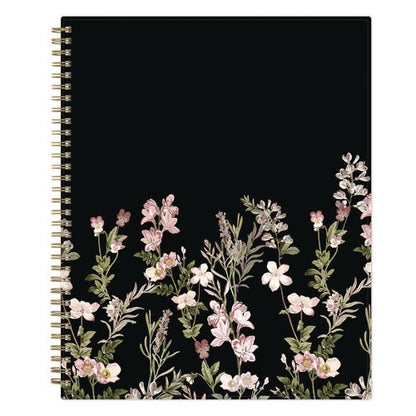 Nevaeh Weekly/monthly Planner, Floral Artwork, 11 X 8.5, Black/multicolor Cover, 12-month (jan To Dec): 2026