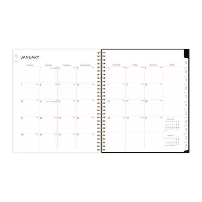 Nevaeh Monthly Planner, Floral Artwork, 10 X 8, Black/multicolor Cover, 12-month (jan To Dec): 2026
