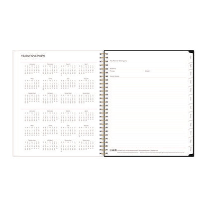 Nevaeh Monthly Planner, Floral Artwork, 10 X 8, Black/multicolor Cover, 12-month (jan To Dec): 2026
