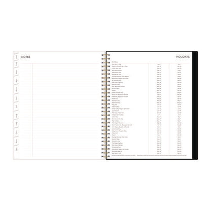 Nevaeh Monthly Planner, Floral Artwork, 10 X 8, Black/multicolor Cover, 12-month (jan To Dec): 2026