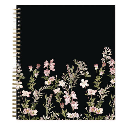 Nevaeh Monthly Planner, Floral Artwork, 10 X 8, Black/multicolor Cover, 12-month (jan To Dec): 2026