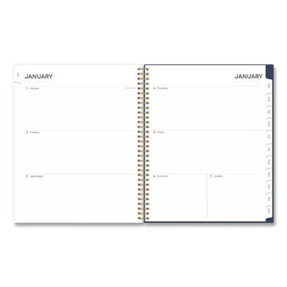 Ashlyn Weekly/monthly Planner, Floral Artwork, 11 X 8.5, Navy/multicolor Cover, 12-month (jan To Dec): 2026