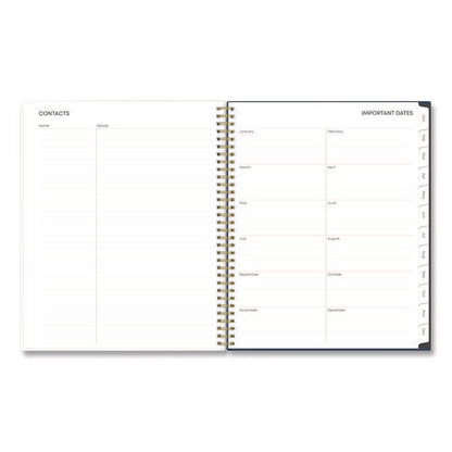 Ashlyn Weekly/monthly Planner, Floral Artwork, 11 X 8.5, Navy/multicolor Cover, 12-month (jan To Dec): 2026