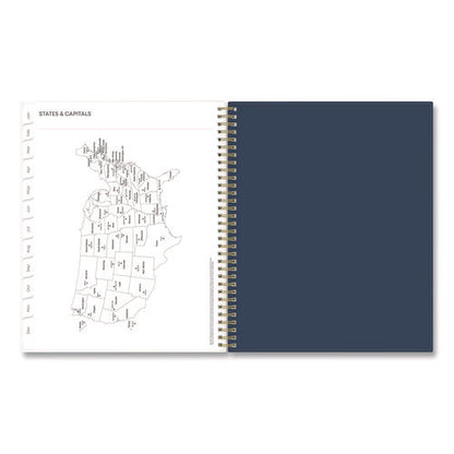 Ashlyn Weekly/monthly Planner, Floral Artwork, 11 X 8.5, Navy/multicolor Cover, 12-month (jan To Dec): 2026