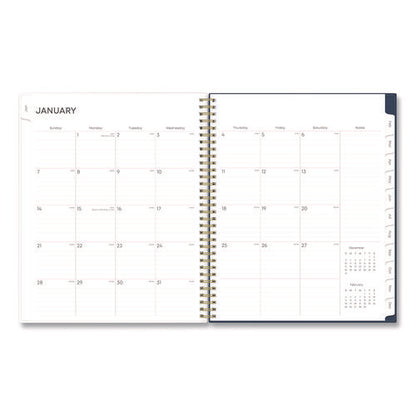 Ashlyn Weekly/monthly Planner, Floral Artwork, 11 X 8.5, Navy/multicolor Cover, 12-month (jan To Dec): 2026
