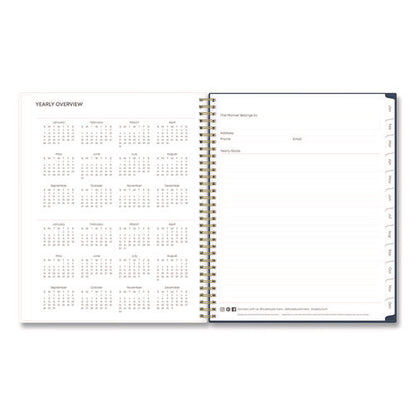 Ashlyn Weekly/monthly Planner, Floral Artwork, 11 X 8.5, Navy/multicolor Cover, 12-month (jan To Dec): 2026
