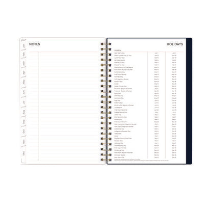 Ashlyn Weekly/monthly Planner, Floral Artwork, 8 X 5, Navy/multicolor Cover, 12-month (jan To Dec): 2026