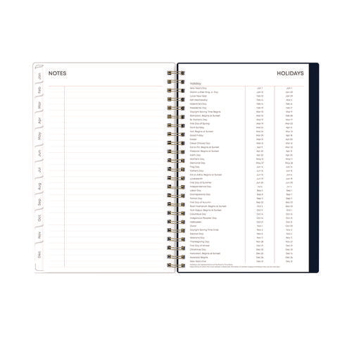 Ashlyn Weekly/monthly Planner, Floral Artwork, 8 X 5, Navy/multicolor Cover, 12-month (jan To Dec): 2026