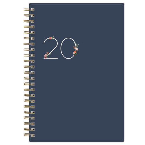 Ashlyn Weekly/monthly Planner, Floral Artwork, 8 X 5, Navy/multicolor Cover, 12-month (jan To Dec): 2026