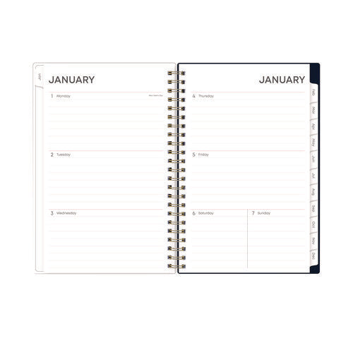 Ashlyn Weekly/monthly Planner, Floral Artwork, 8 X 5, Navy/multicolor Cover, 12-month (jan To Dec): 2026