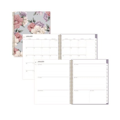 Tula Weekly/monthly Planner, Floral Artwork, 11" X 8.5", Purple/pink/white Cover, 12-month (jan To Dec): 2026