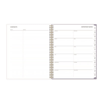 Tula Weekly/monthly Planner, Floral Artwork, 11" X 8.5", Purple/pink/white Cover, 12-month (jan To Dec): 2026