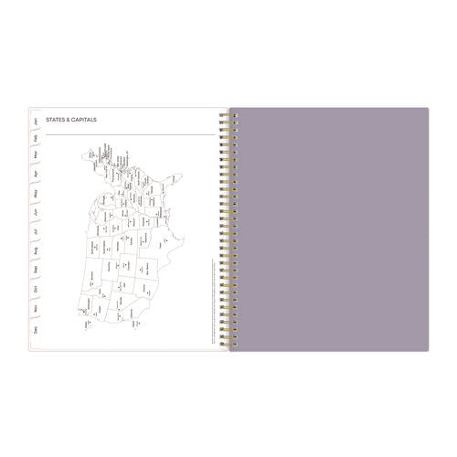 Tula Weekly/monthly Planner, Floral Artwork, 11" X 8.5", Purple/pink/white Cover, 12-month (jan To Dec): 2026