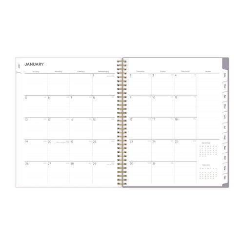 Tula Weekly/monthly Planner, Floral Artwork, 11" X 8.5", Purple/pink/white Cover, 12-month (jan To Dec): 2026