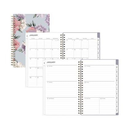 Tula Weekly/monthly Planner, Floral Artwork, 8" X 5", Purple/pink/white Cover, 12-month (jan To Dec): 2026