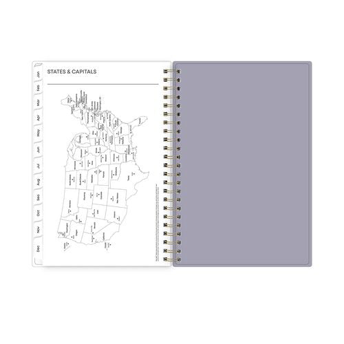 Tula Weekly/monthly Planner, Floral Artwork, 8" X 5", Purple/pink/white Cover, 12-month (jan To Dec): 2026