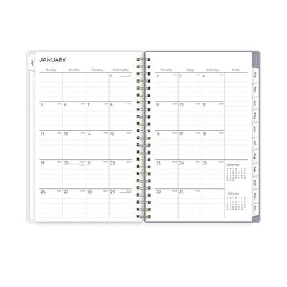 Tula Weekly/monthly Planner, Floral Artwork, 8" X 5", Purple/pink/white Cover, 12-month (jan To Dec): 2026