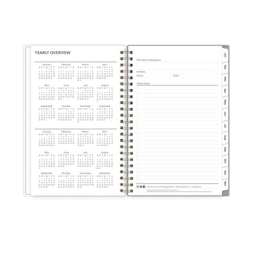 Tula Weekly/monthly Planner, Floral Artwork, 8" X 5", Purple/pink/white Cover, 12-month (jan To Dec): 2026
