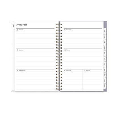 Tula Weekly/monthly Planner, Floral Artwork, 8" X 5", Purple/pink/white Cover, 12-month (jan To Dec): 2026