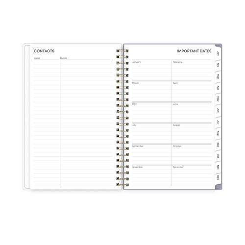 Tula Weekly/monthly Planner, Floral Artwork, 8" X 5", Purple/pink/white Cover, 12-month (jan To Dec): 2026