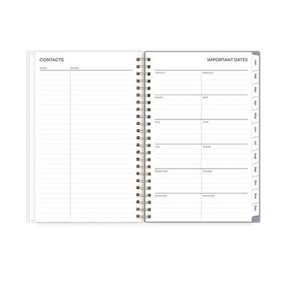 Tula Weekly/monthly Planner, Floral Artwork, 8" X 5", Purple/pink/white Cover, 12-month (jan To Dec): 2026