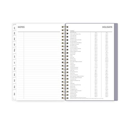 Tula Weekly/monthly Planner, Floral Artwork, 8" X 5", Purple/pink/white Cover, 12-month (jan To Dec): 2026